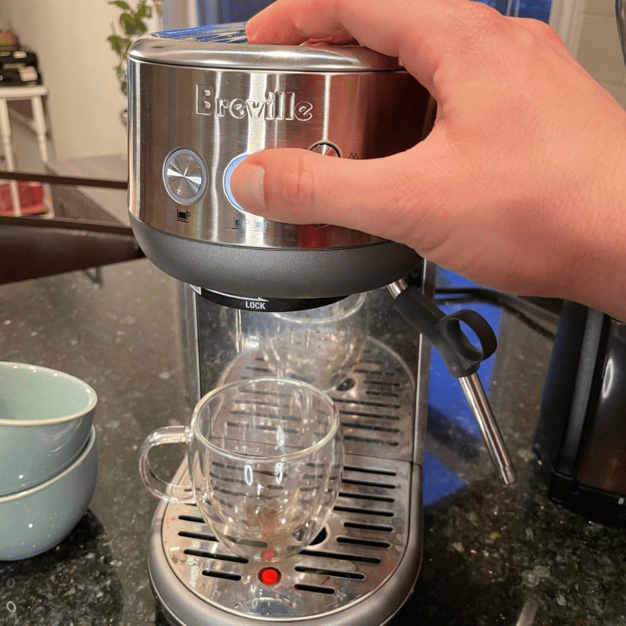 flush brew head espresso machine
