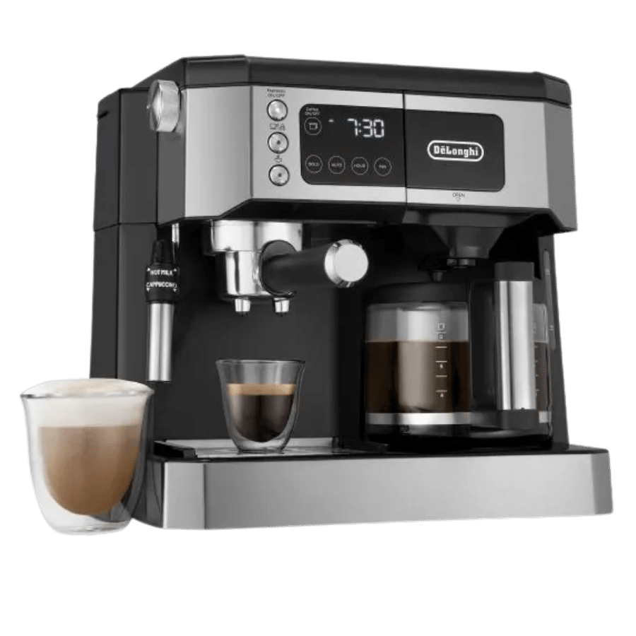 DeLonghi All-in-One Combination Coffee Maker & Espresso Machine COM532M