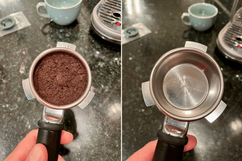 Portafilter cleaning