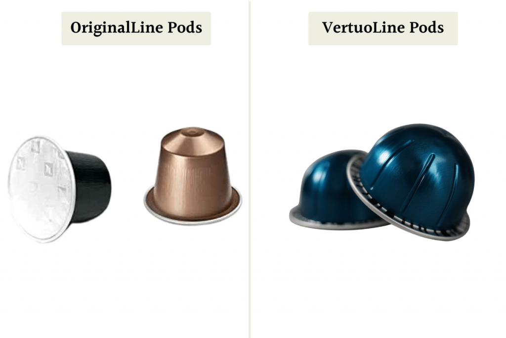 Nespresso OriginalLIne vs VertuoLIne Pods