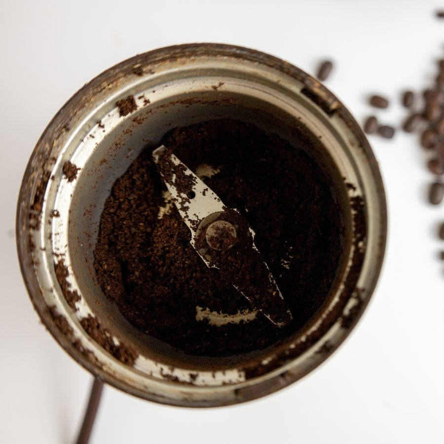 Ground Coffee in Blade Grinder