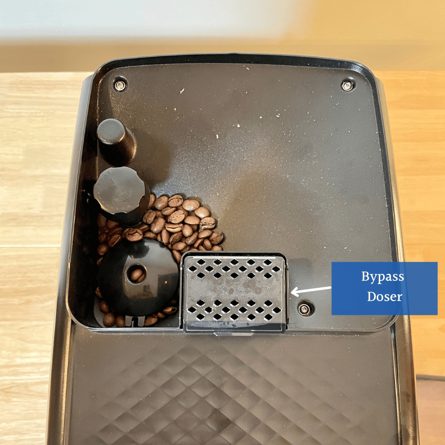 philips espresso machine bean hopper