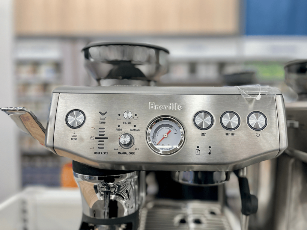 the display on the Breville Barista Express Impress.