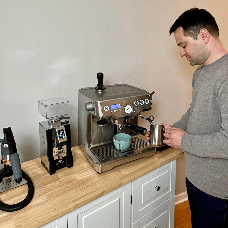 home espresso machine setup