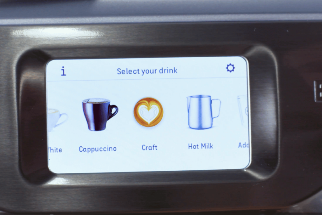 breville barista touch personalized drink options