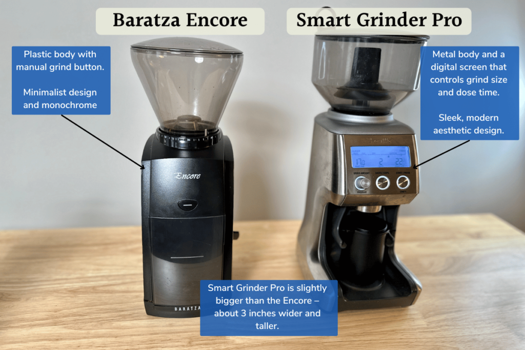 Encore vs Smart Grinder feature comparison