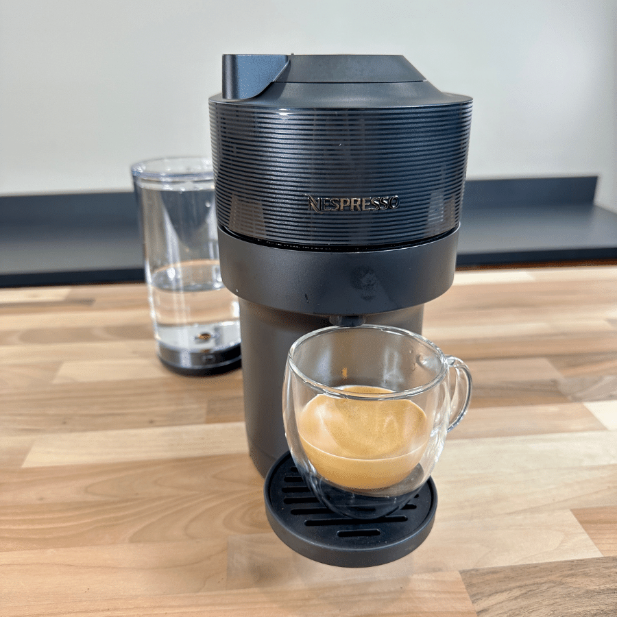 a brewed coffee on the nespresso vertuo pop