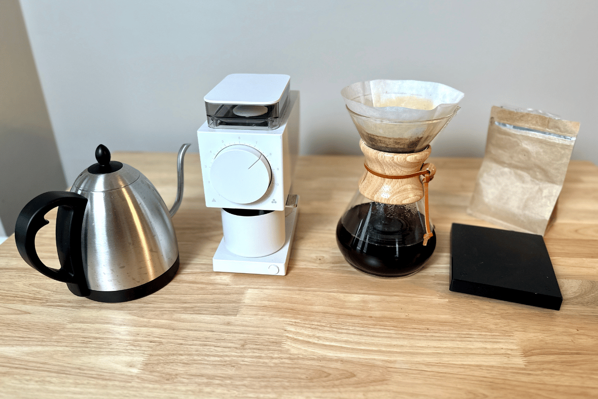 equipment needed for pour over coffee