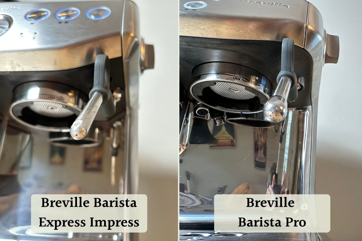 Breville Barista Express Impress vs Barista Pro milk frothing