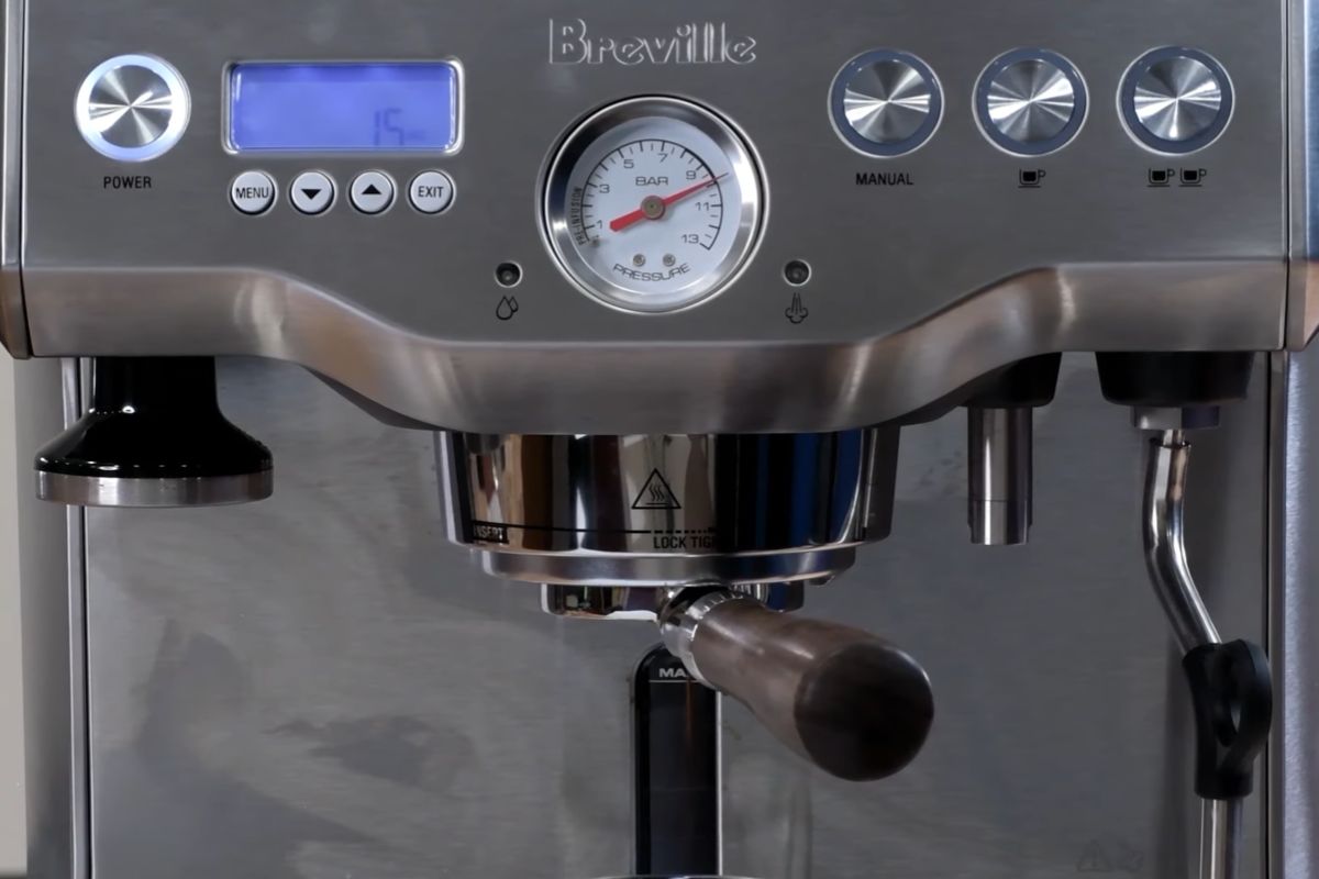 Coffee machine shop bar pressure