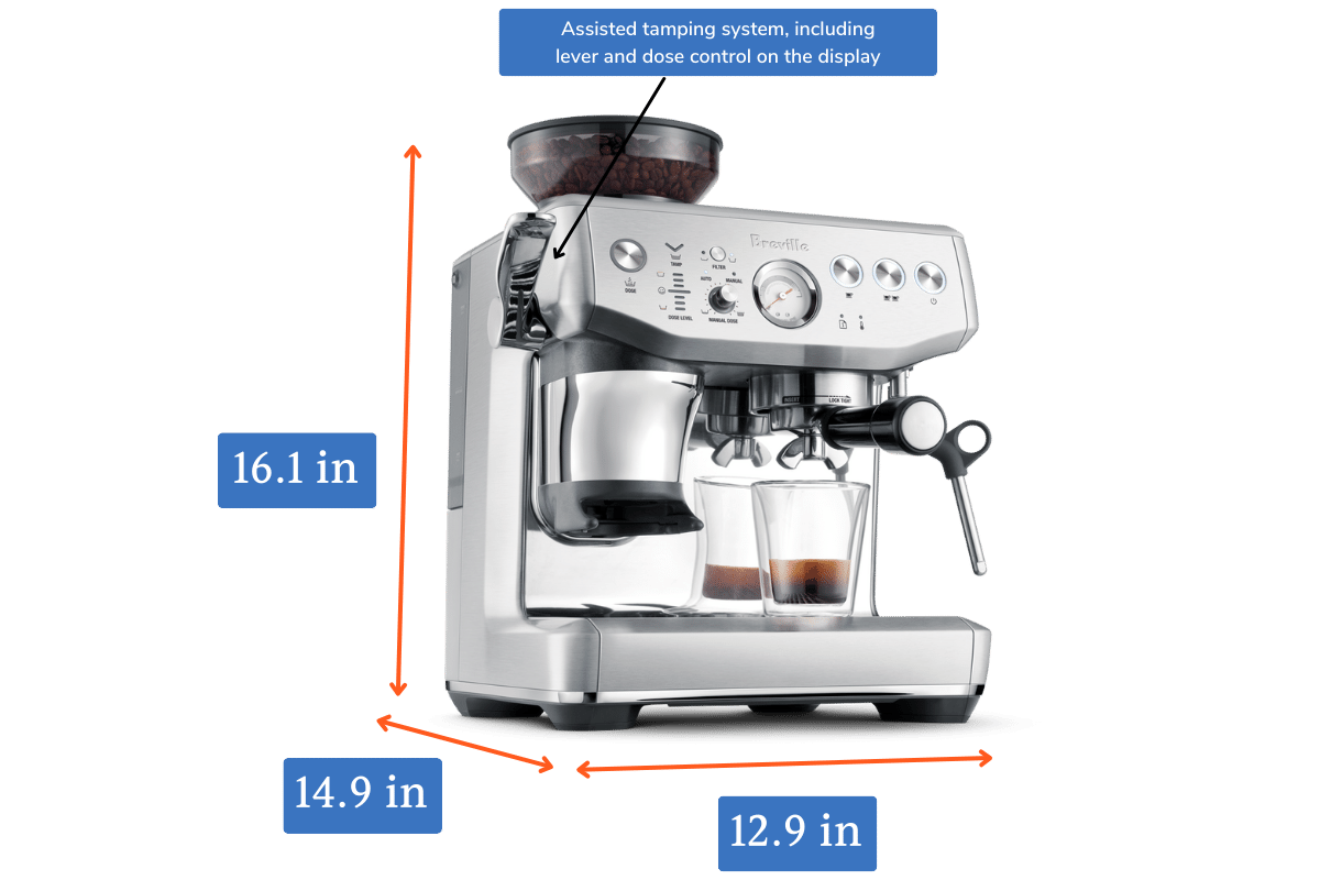 Breville Barista Express Impress: 's Best Selling Integrated Tamper Espresso  Machine 