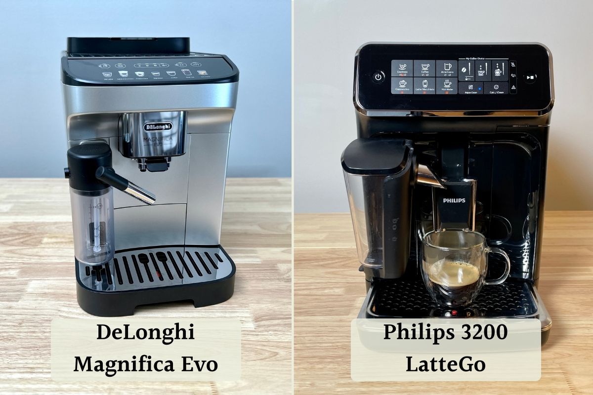 DeLonghi Magnifica Evo and Philips 3200 LatteGo